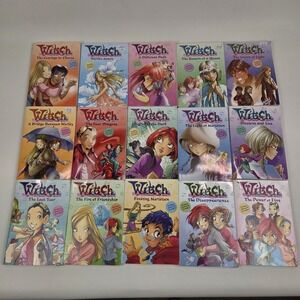 W.I.T.C.H. Chapter Books 1-15 Kids Novels Paperback Hyperion Elizabeth Lenhard